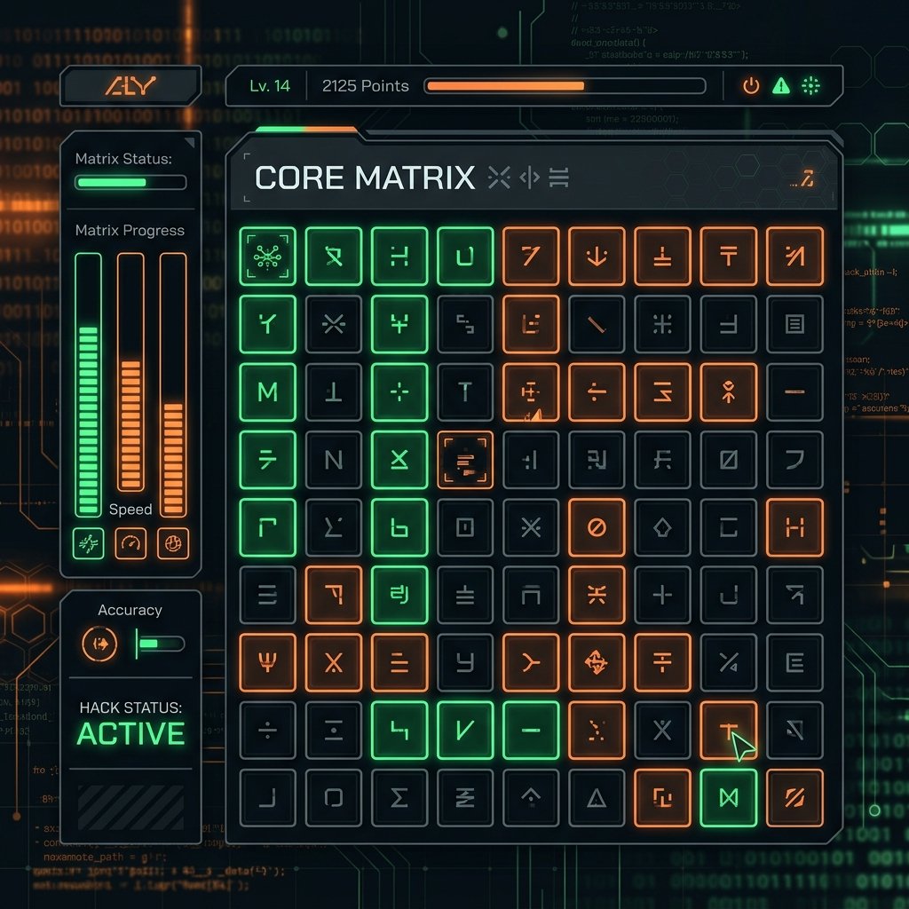 Word Matrix typing game preview